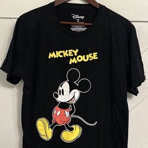 Men's Disney Mickey Mouse T-Shirt I Black I X-Large I Pre-Owned (No Fading)